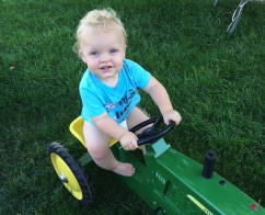 Child in Tractor